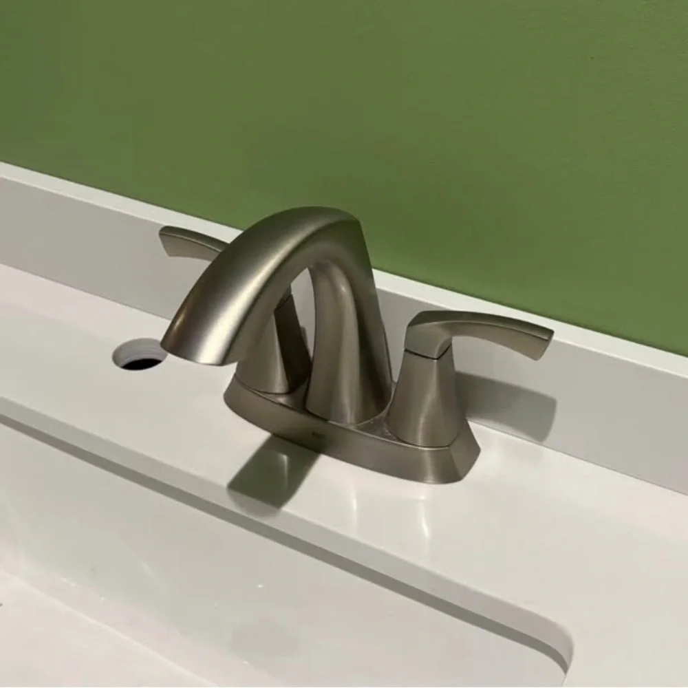 NIOB Moen Brushed Nickel Bathroom Faucet